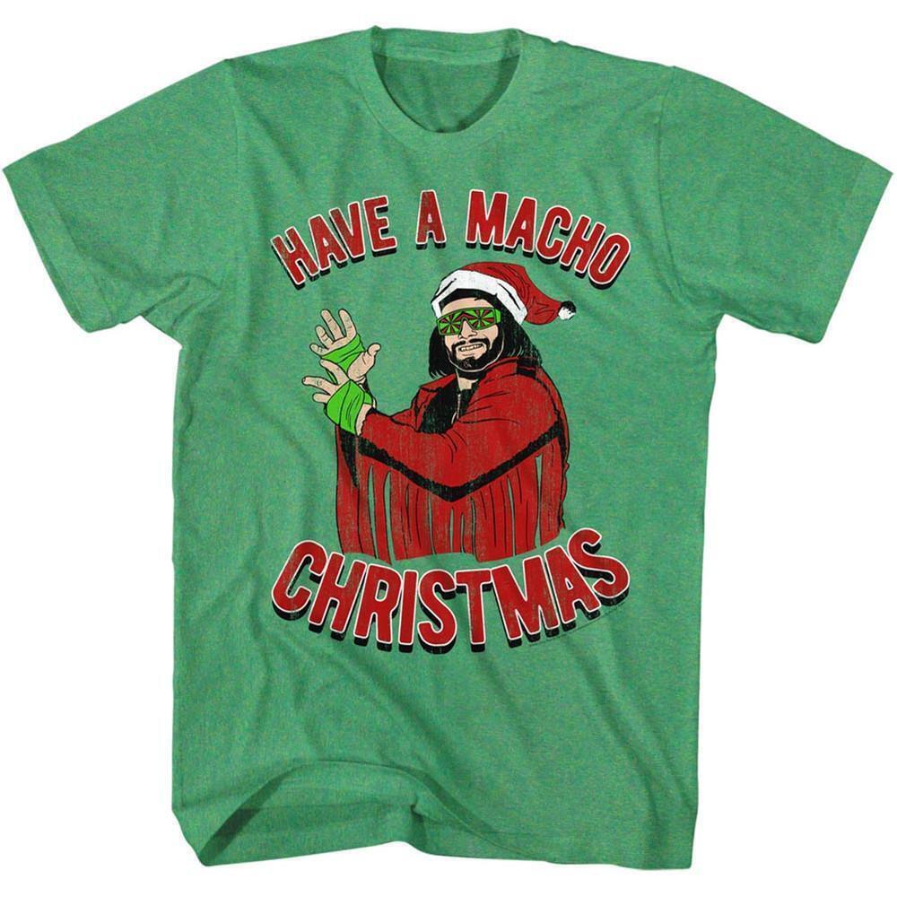 Macho Man Machomas Kelly Heather Adult T Shirt